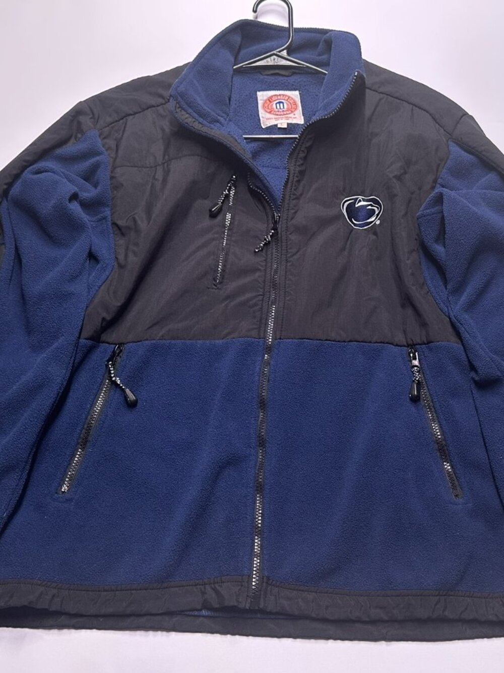 Vintage 90s Penn State Essex Full Zip Fleece Jacket L